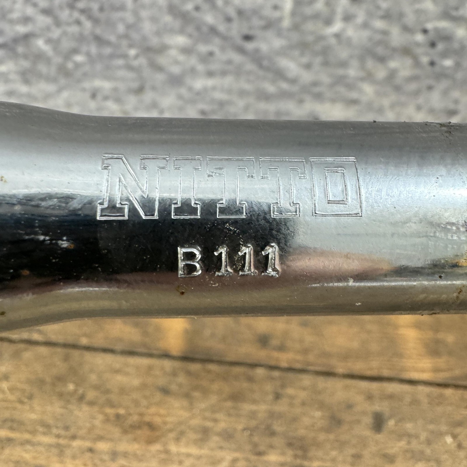Vintage Nitto B111 Drop Handlebar 25.4 Clamp Fuji Steel Road Track Bar 80s 70s