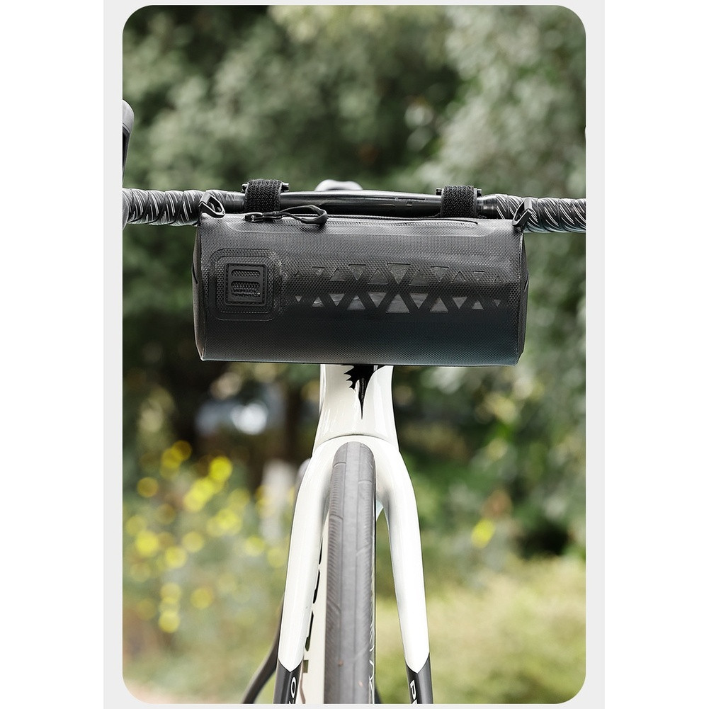 Waterproof Cycling Handlebar Bag with Quick Installation 23x11cm Reflective