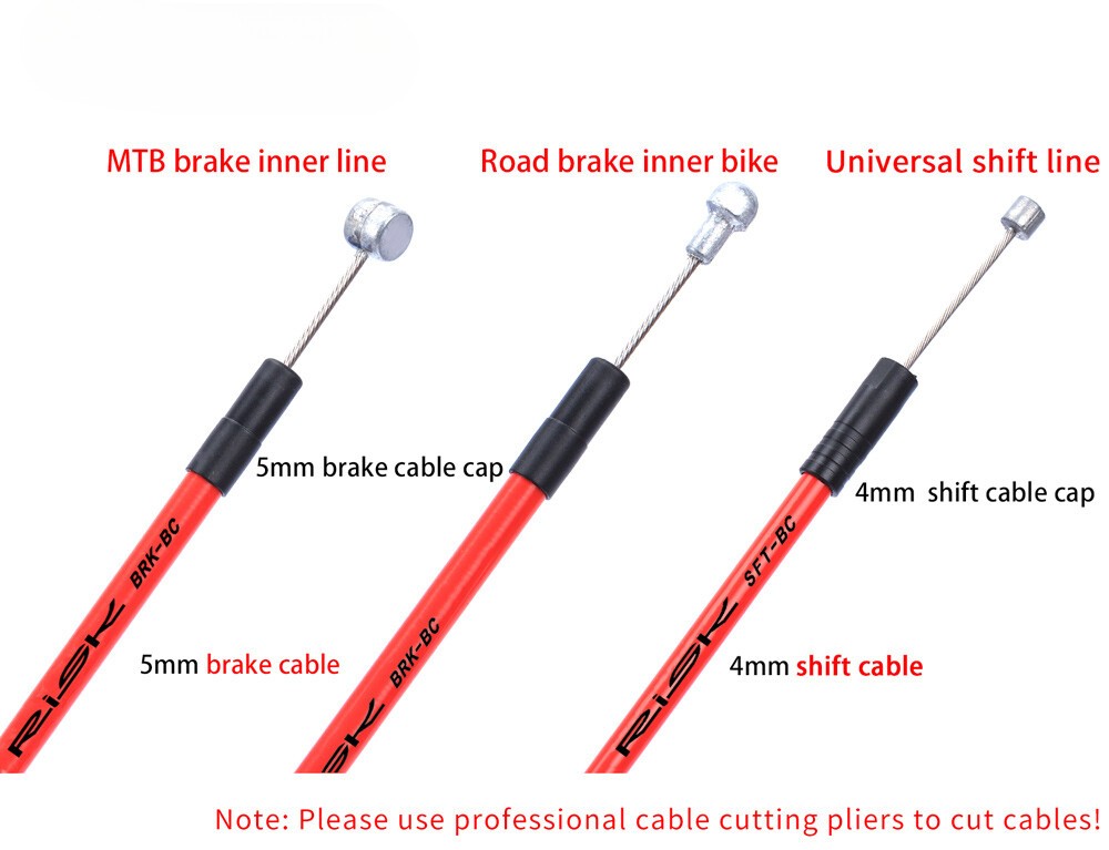 Bicycle Brake Cable Set 4/5MM Brake Housing Shift Cable Brake Cable 3M Housing