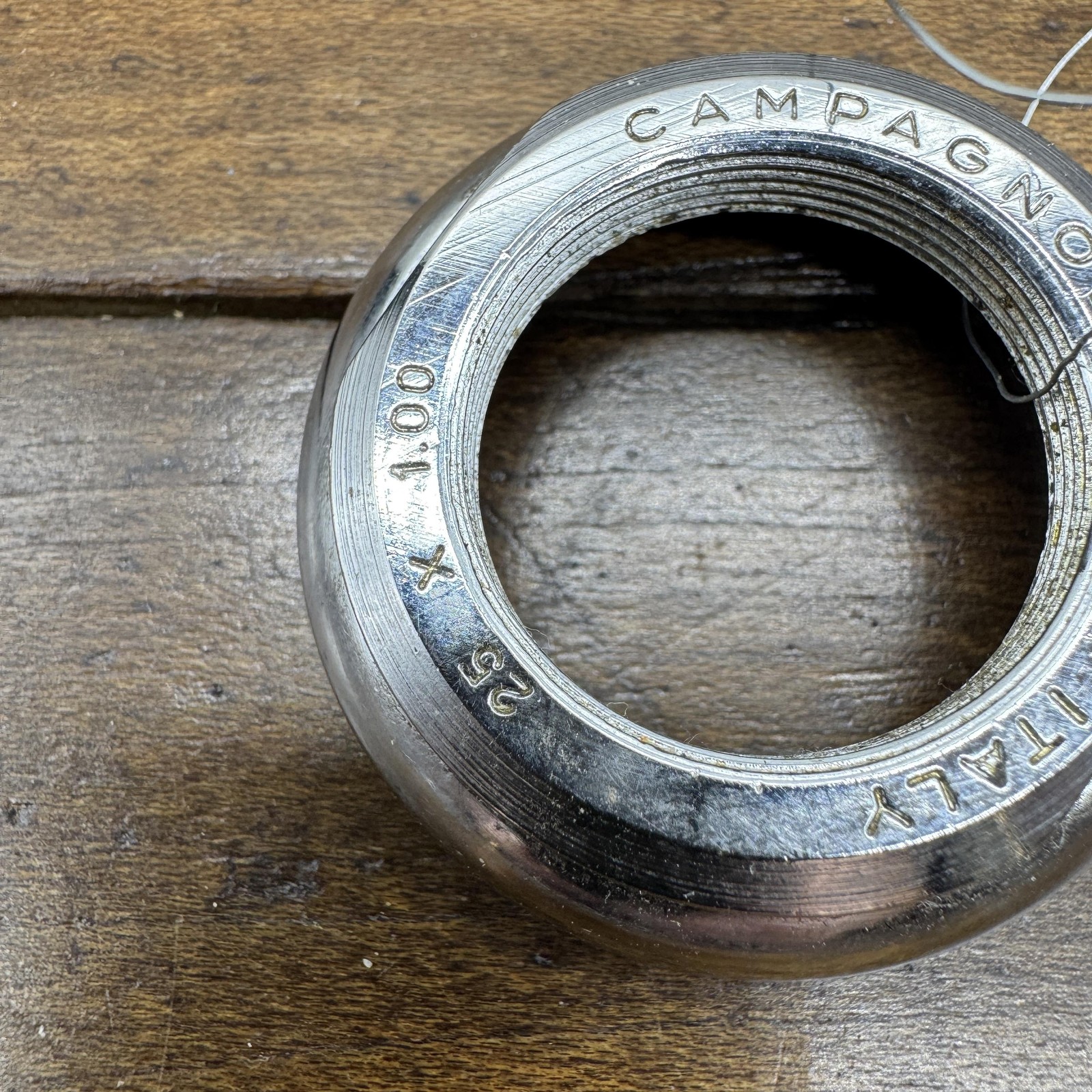 Vintage Campagnolo French 25×1.00 1 Inch Threaded Headset Upper Cup Race