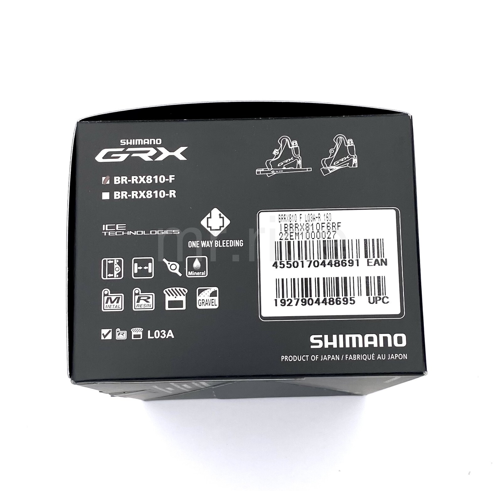 Shimano GRX BR-RX810-F/R Hydraulic Disc Brake Caliper Set Front+Rear, Flat Mount