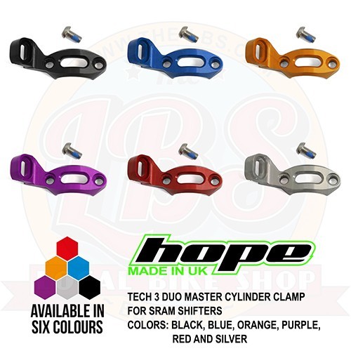 Hope Tech 3 Duo Master Cylinder Clamp For SRAM Shifters – All Colors – Brand New