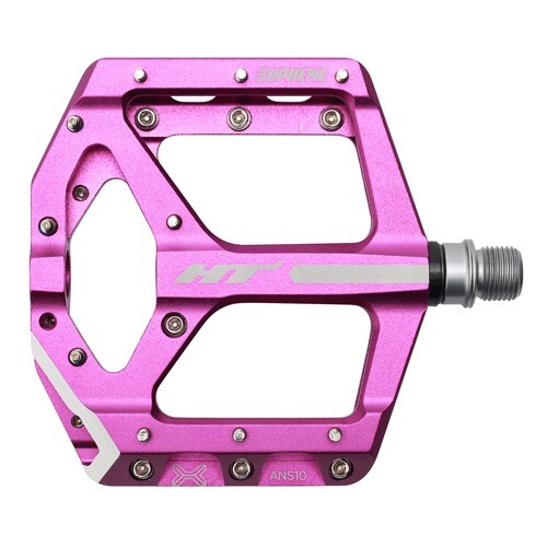 HT Components ANS10 Aluminum Platform Flat MTB Mountain Bike Pedals Purple