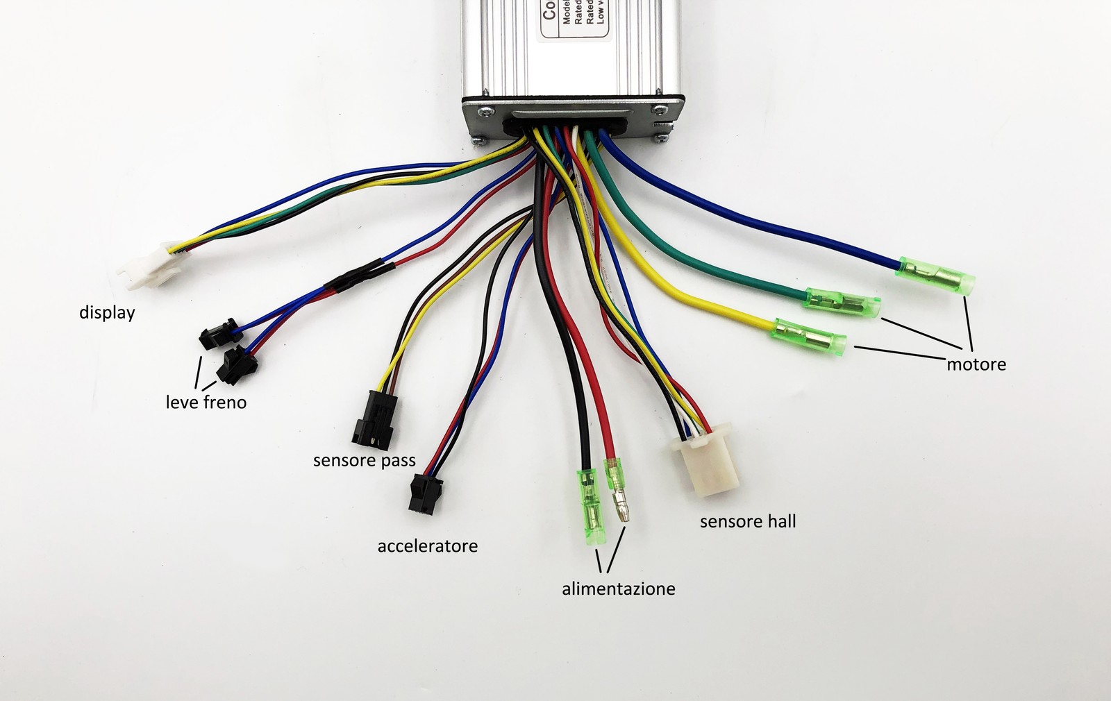 KT 60 Volt 45A Control Unit – 2000/3000W – with and without Hall Sensors – Connection