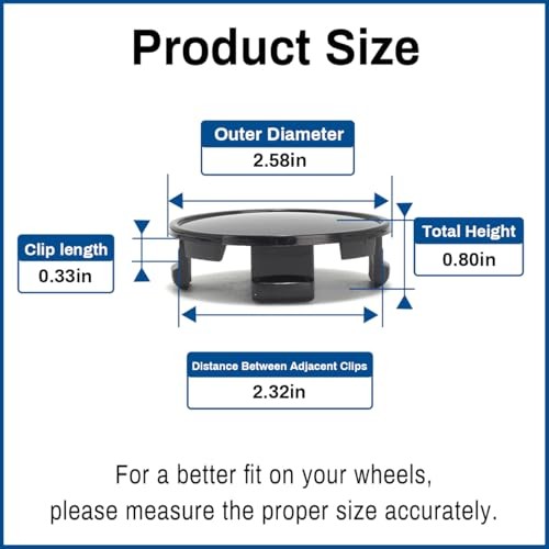 2.5In Wheel Center Cap for 2015-2025 Ford F150 Expedition Ranger Taurus Bronco