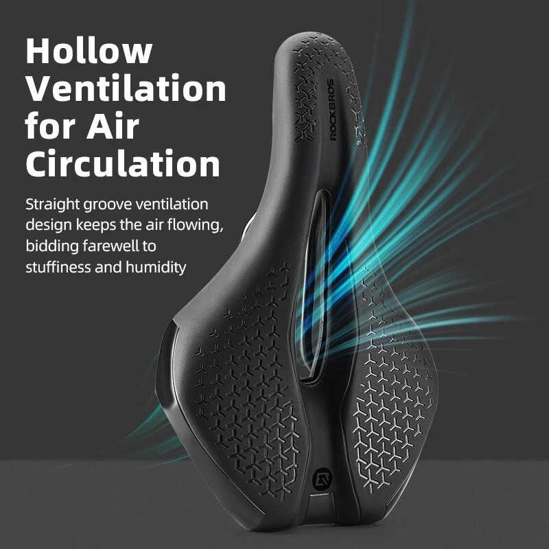 ROCKBROS Bike Saddle Breathable Hollow MTB Road Bike Lightweight Seat Cushion