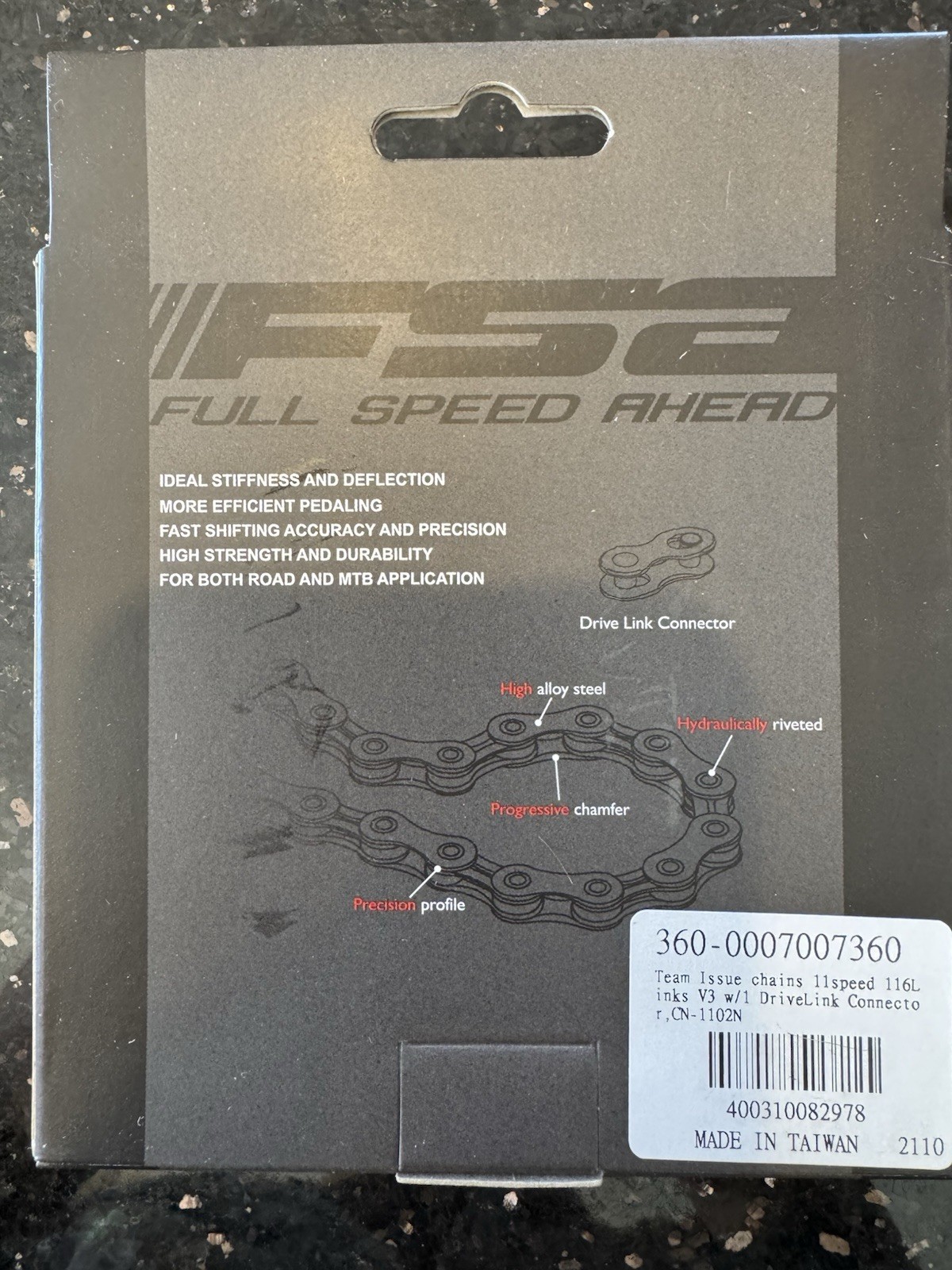 FSA CN-1102N Team Issue 11-Speed Chain 116 Links V3 for Road,MTB-Free shipping!