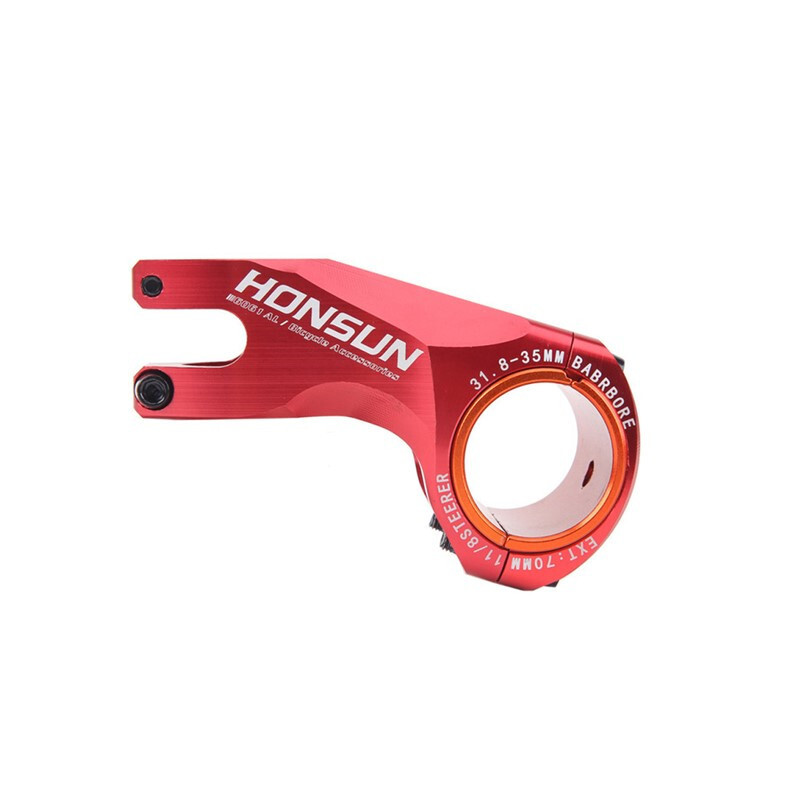 Bicycle Stem -17° CNC Aluminum Alloy Stem MTB XC AM Road Bike Short Stem 70mm