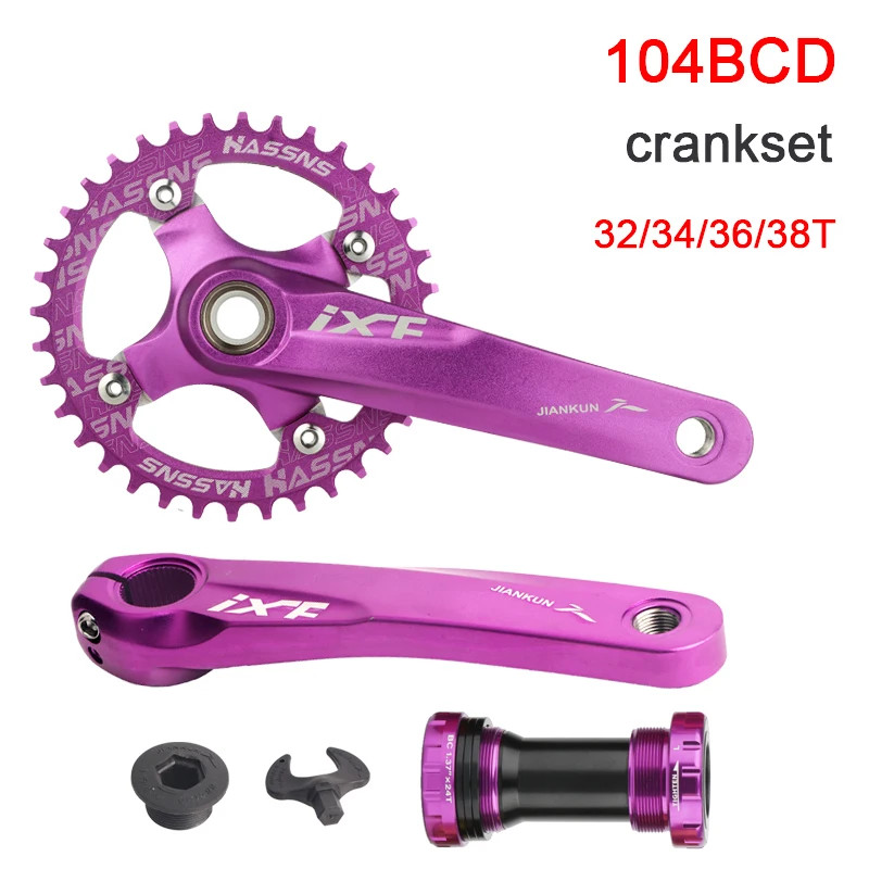 MTB Oval Chainring 104BCD 30T-42T Mountain Bike Bicycle Sprocket Crank