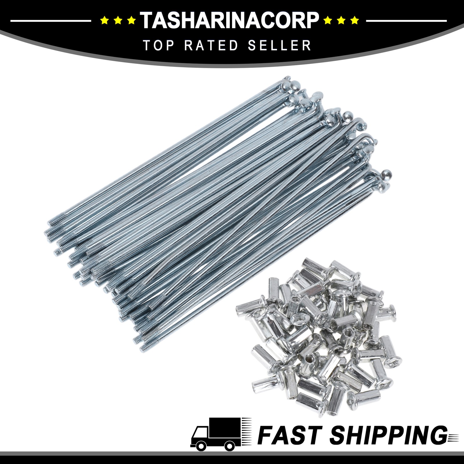 48Set 10G Bicycle Spokes 130mm Bike Wheel Spokes Carbon Steel Galvanized