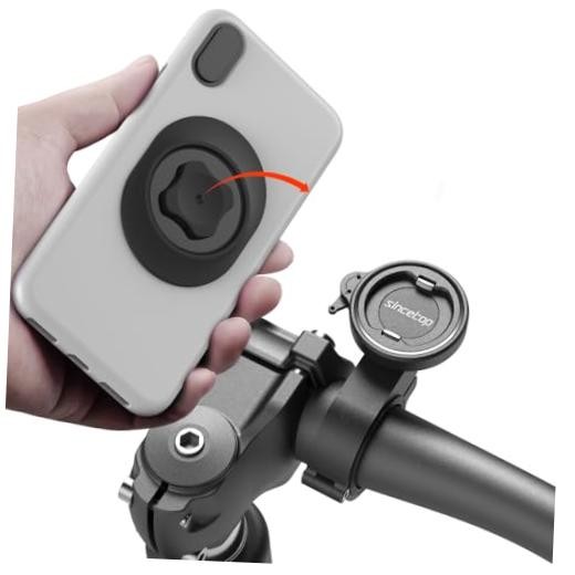 Bike Phone Mount,Motorcycle Phone Holder with 【1st Gen】Handlebar Mount-Black