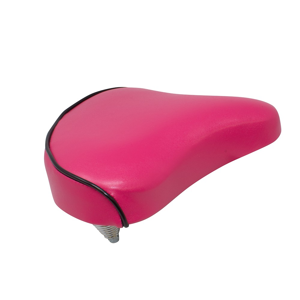 NEW! Vinyl Beach Cruiser Large Saddle Bicycle Seat 209 Bike Seat Dark Pink