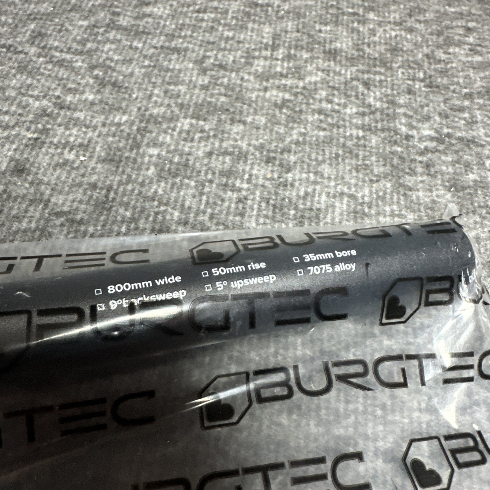 Burgtec Josh Bryceland RideWider Rise Bar (35) 50/800mm BLACK 4502 NEW