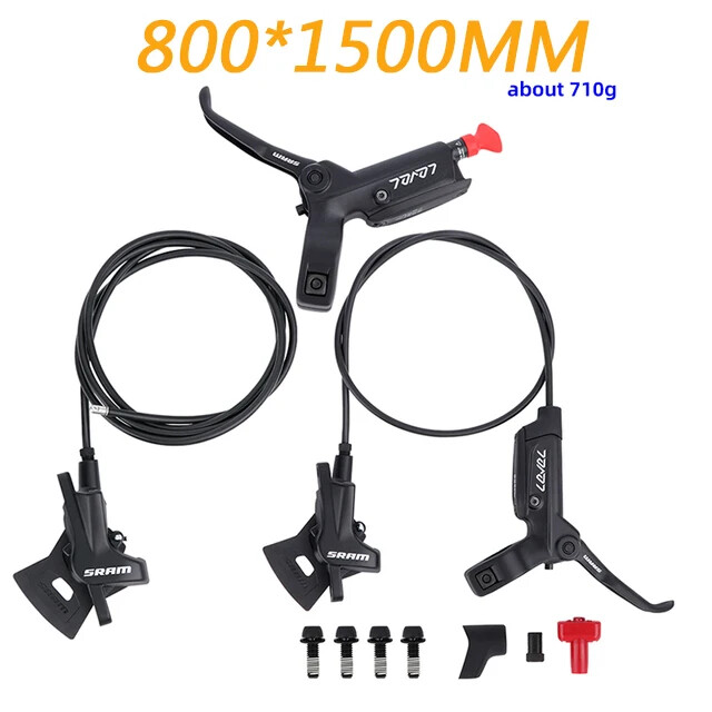 2 Pistons Hydraulic Disc Brakes Front Rear 800-1500/800-1550MM Bike Accessories