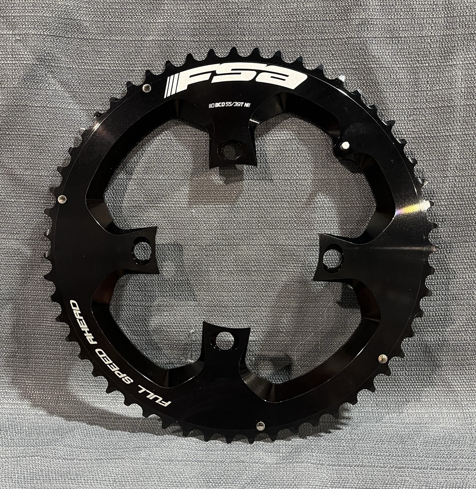 NOS FSA WA270-55T WB074-39T 55/39T Chainring Set 110mm ABS 4-Bolt K-Force SL-K