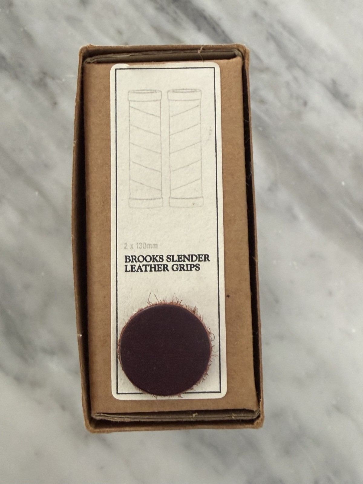 Brooks Slender Leather Grips – Violet