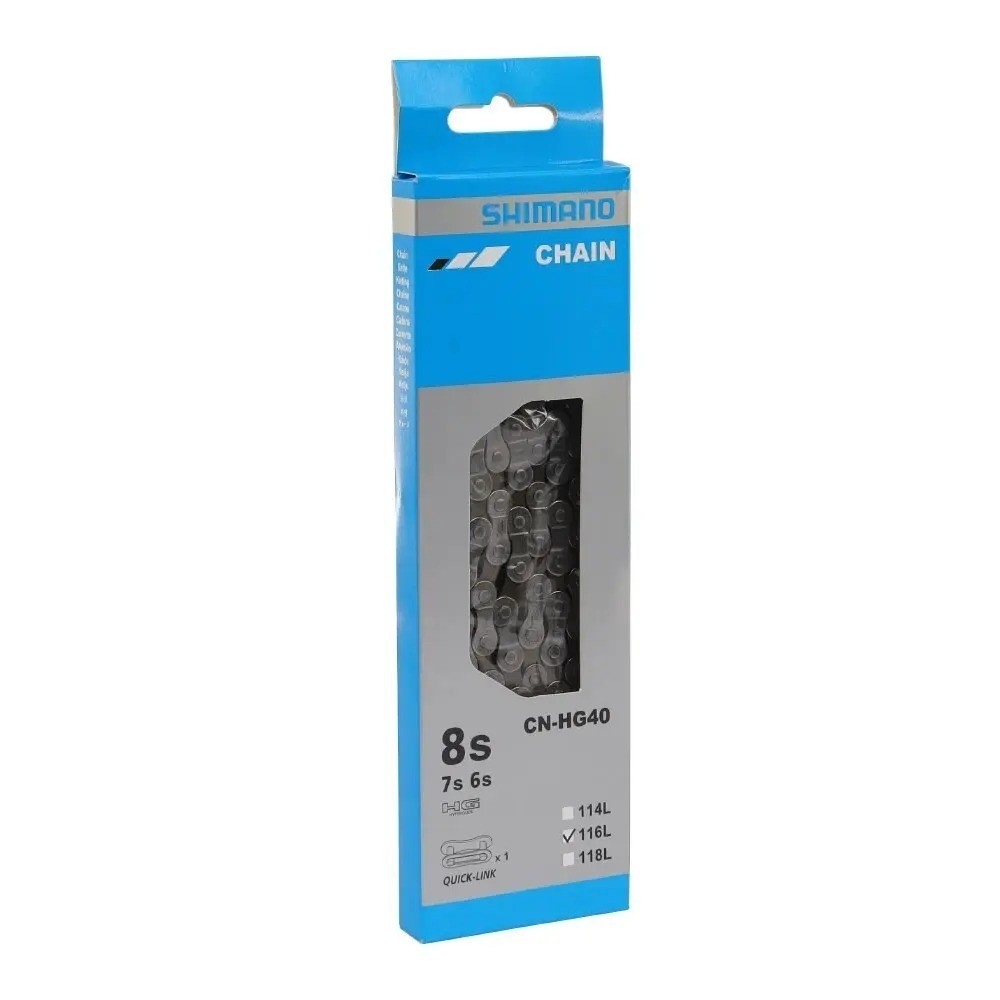 Shimano CN-HC40 6 7 8 Speed Bicycle Chain 116 Links Road MTB Hybrid HG40 New-USA