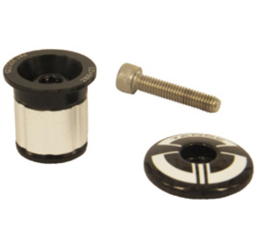 Tange Seiki Alloy Expander Cap Set 25mm [Black] (UK IMPORT) CYCLING AC NEW