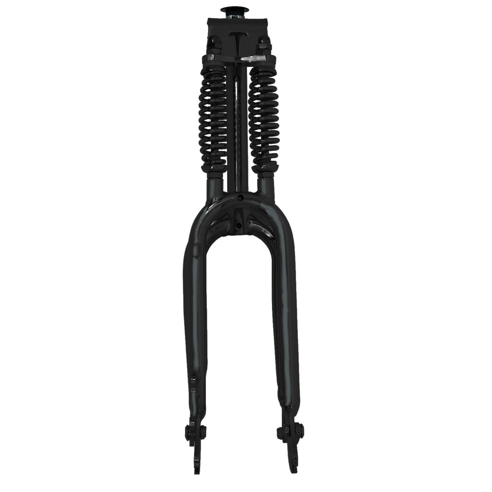 Tracer 1 in Dual Springer Threadless Bike Fork Disc Brake 20in 2.125 inch Tire