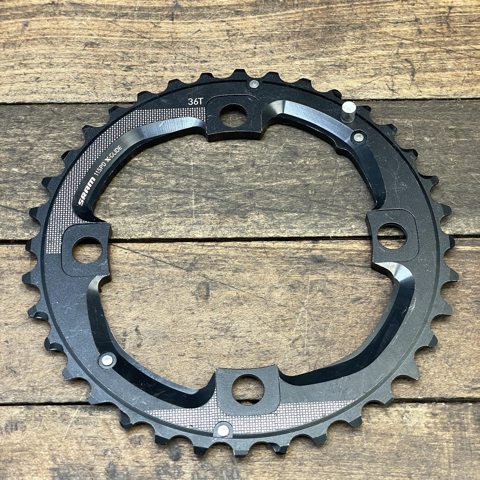 SRAM 36T Chainring 104 BCD 4-Arm Black Alloy 11 Speed X-Glide MTB 36 Tooth