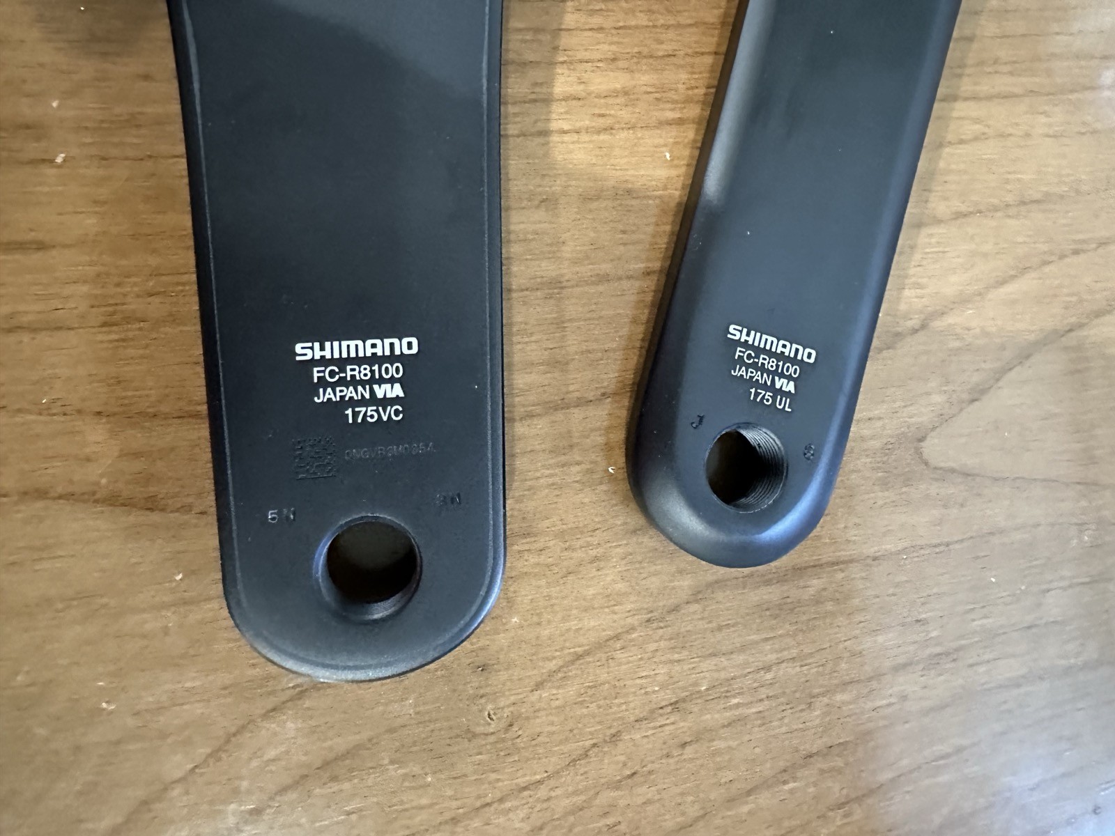 Shimano Ultegra FC-R8100 175 mm 12 Speed Crankarms, without Chainrings