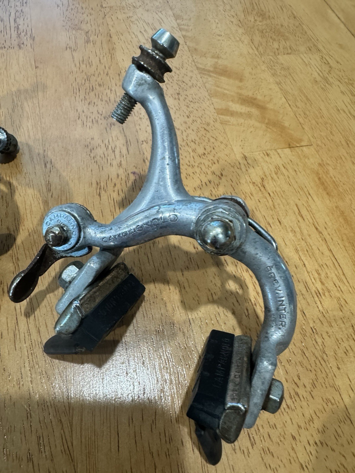 Vintage Campagnolo Nuovo Record Brake Calipers 1978 Nutted 70’s Campy Pair Set
