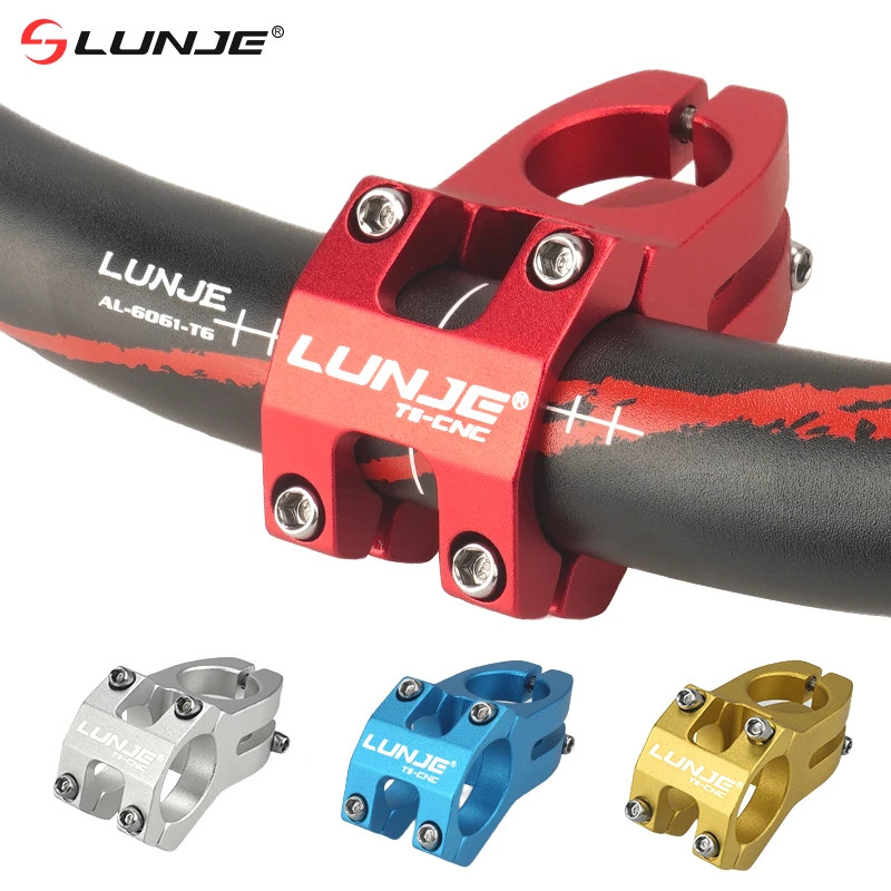MTB Road Bike Stem 25.4mm Aluminum Alloy Handlebar Stem 45mm Lightweight