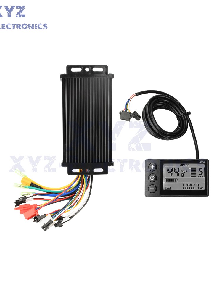 36V 48V 64V 40A 30A 20A Brushless Motor Controller E-Bike S866 LCD Display Meter