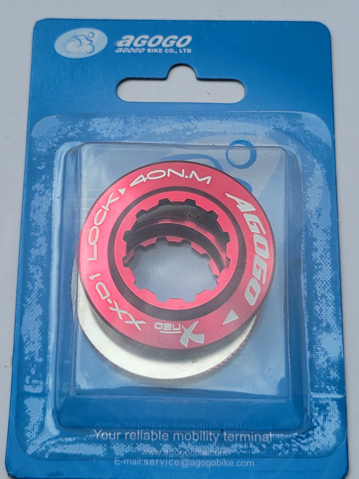 Alloy centerlock rotor lock rings Agogo anodized