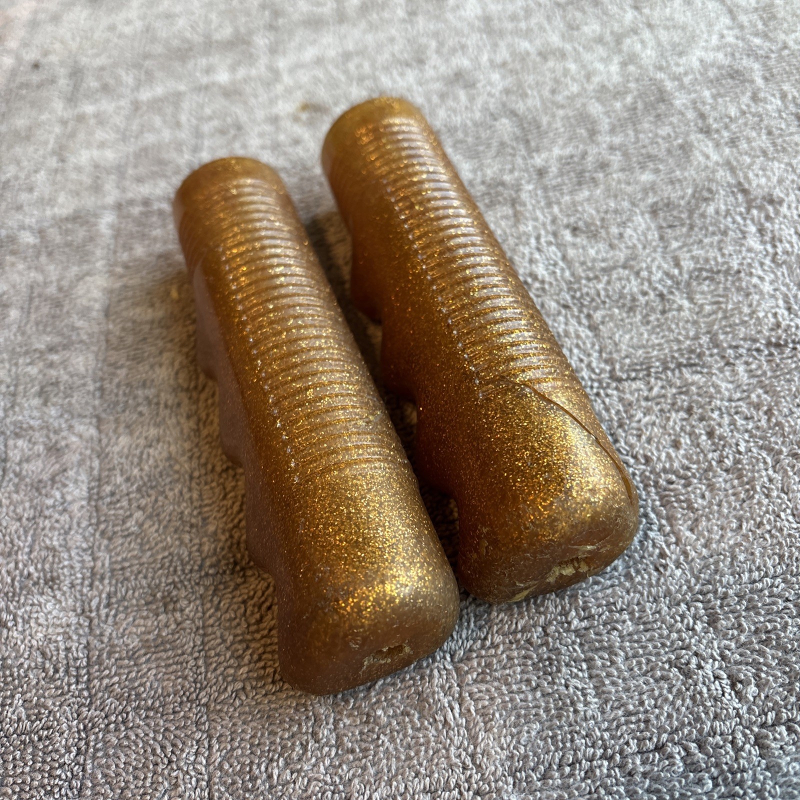 Gold Bicycle Hand Grips 4 5/8” – Huffy Murray Muscle Bike 1970’s