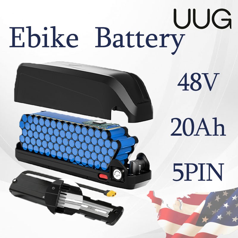UUG 5PIN 48V ebike Battery 20Ah For 100W-1500W Electric Motors BMS 40A