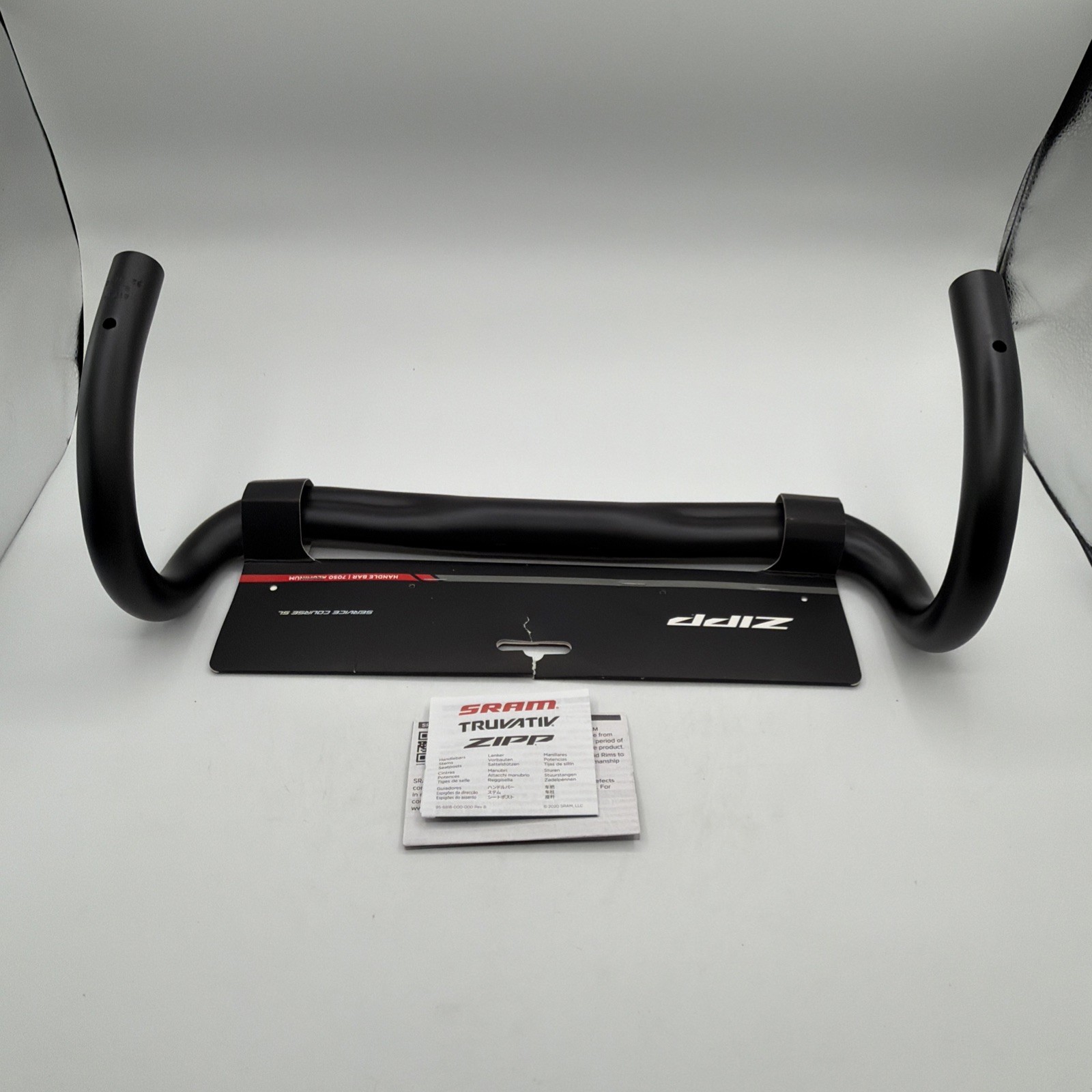 Zipp SL-70 Ergo Handlebar 31.8 38mm Matte Black with Gloss Logos B2