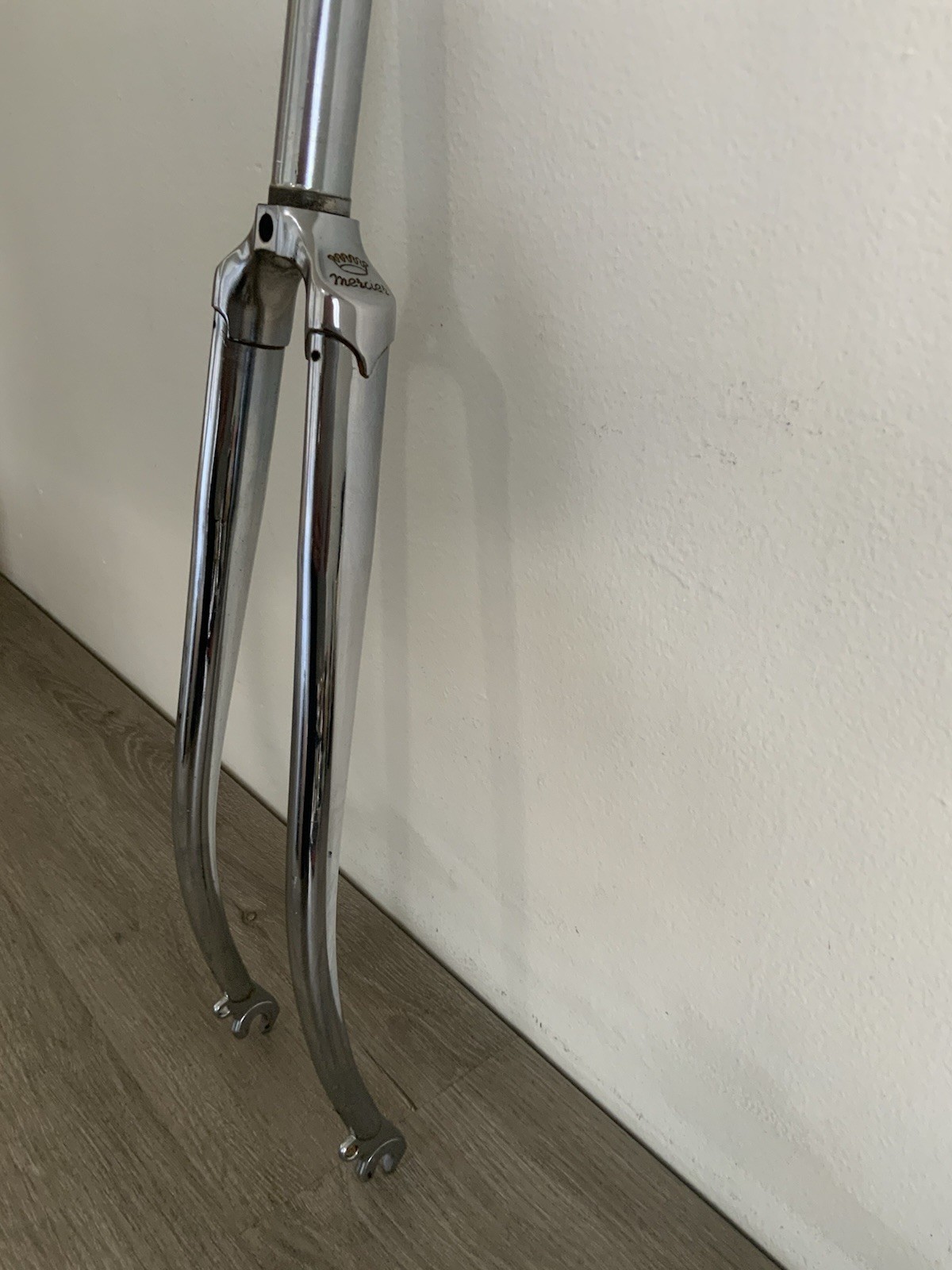 MERCIER ONE-INCH THREADED FORK 700C 171 MM STEERER BSA THREADS 26.4 RACE CHROME