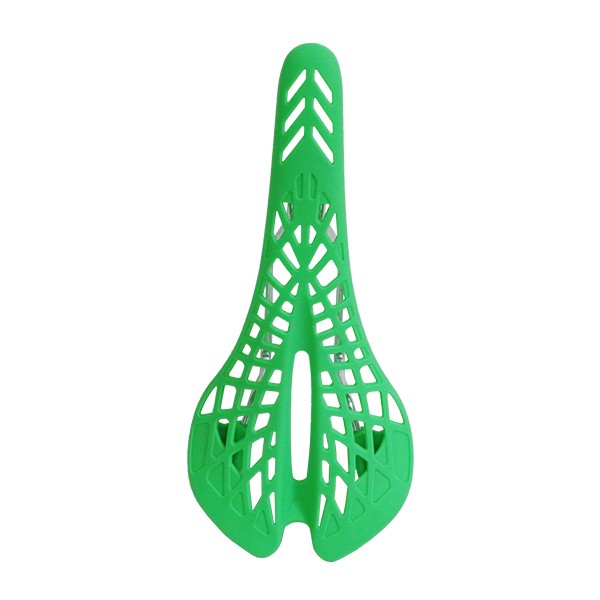 Green Bicycle Spider Mesh Road Saddle Lightweight 180g Used