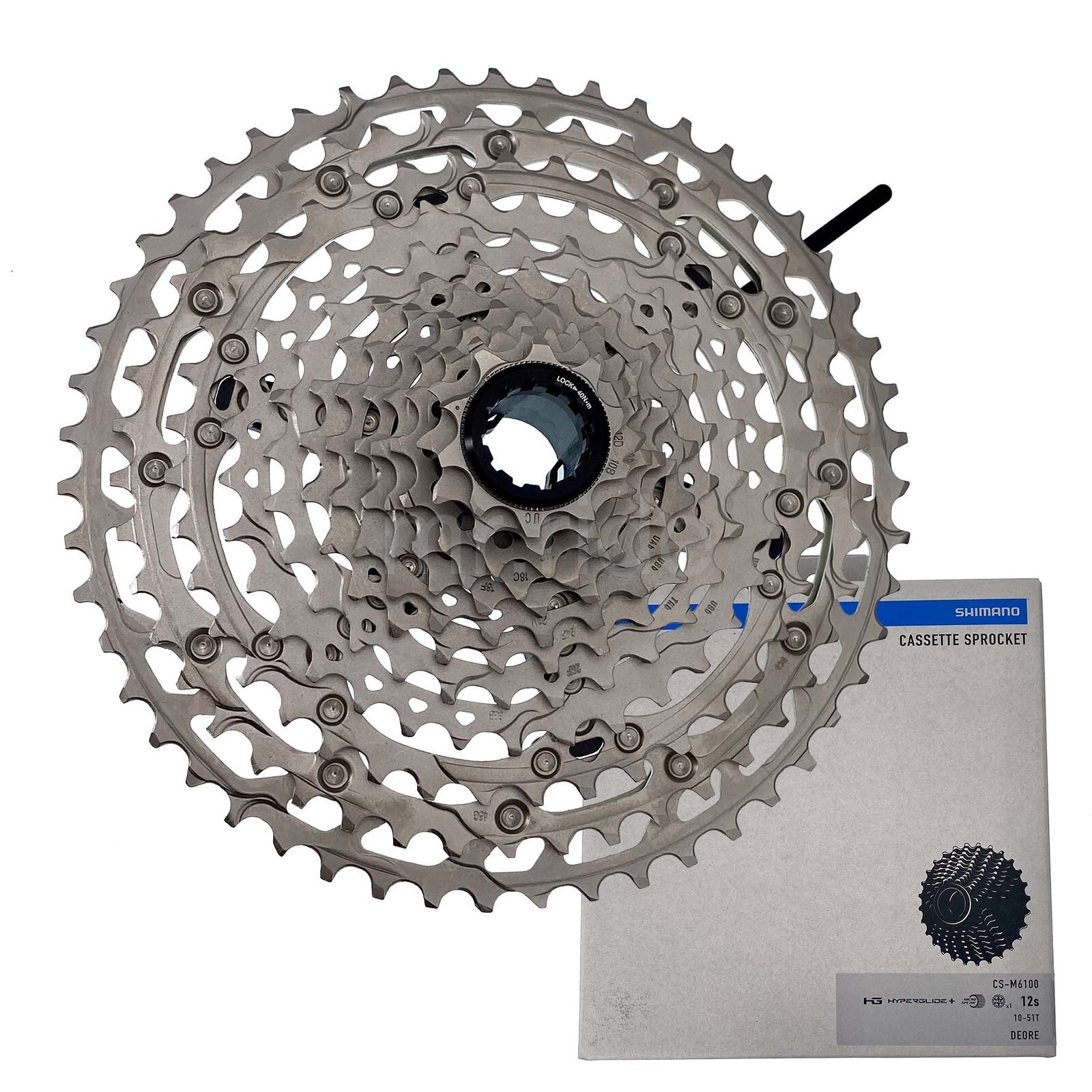 New Shimano DEORE CS-M6100 MTB Cassette Sprocket 10-51T, 12-Speed HYPERGLIDE+
