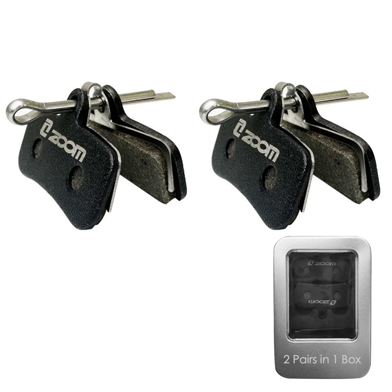 Zoom 4-Pistons Pads Semi-Metallic Brake Pads Compatible with Zoom HB876E XTR …