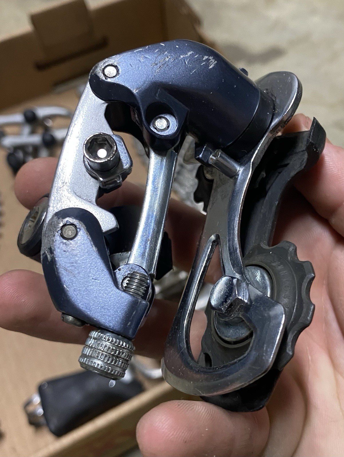 SUNTOUR EDGE 4050 ACCUSHIFT GROUPSET OVALTECH BRS DIA-COMPE 2X7