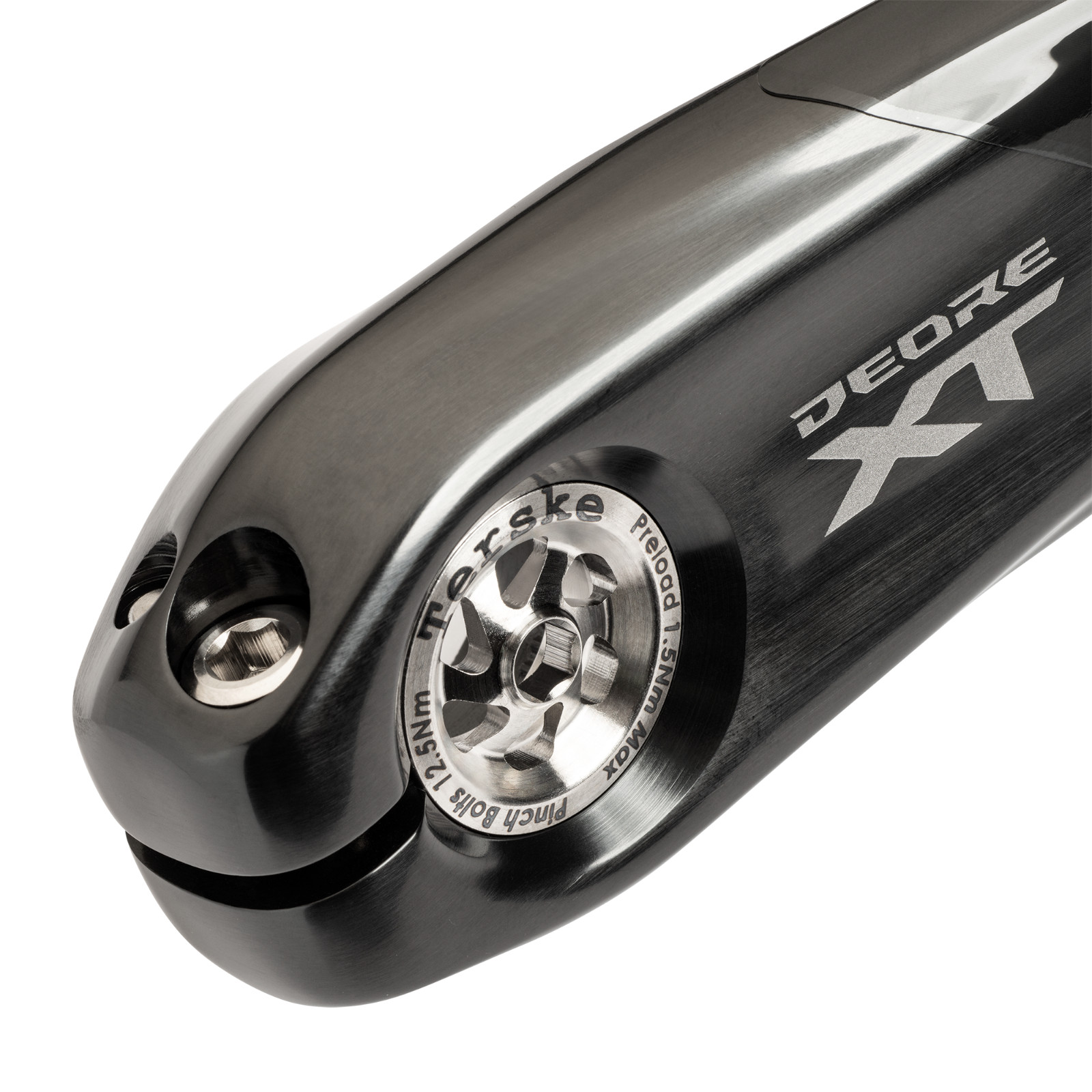 Natural Titanium Preload Cap and Bolt Set for Shimano Hollowtech II Cranksets