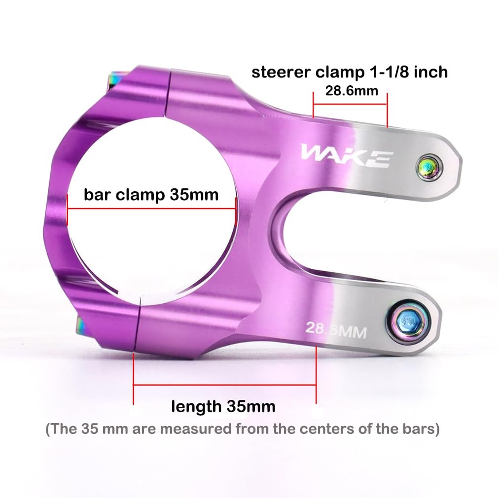 35mm MTB Stem 35mm Clamp Mountain Bike Stem for 35mm Handlebar Clamp 1-1/8 St…