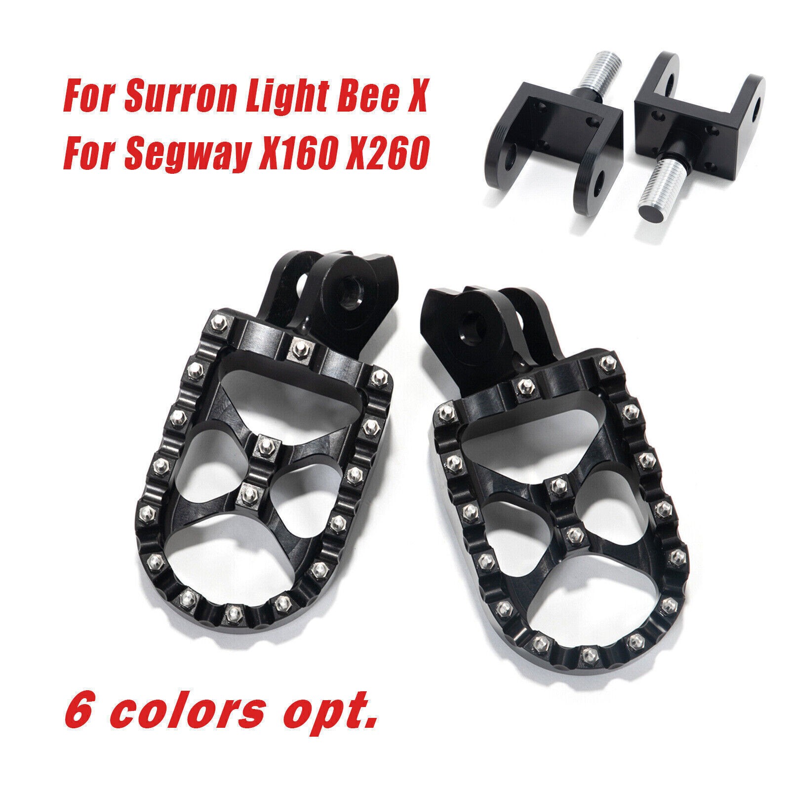 Foot Pegs + Footpeg Holder Mount Kit For SURRON Light Bee LB X For eride pro ss