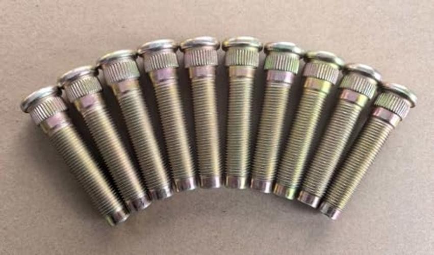 10 PCS 1/2″ Extended Longer Than Stock Wheel Studs 1/2-20 Thread 0.627 in.