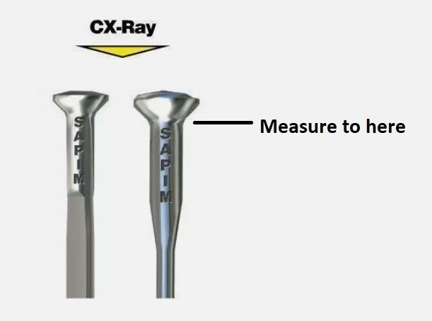 Sapim CX-Ray Bladed Aero Straight Pull SP Silver 260mm Spoke Genuine x93 Pieces