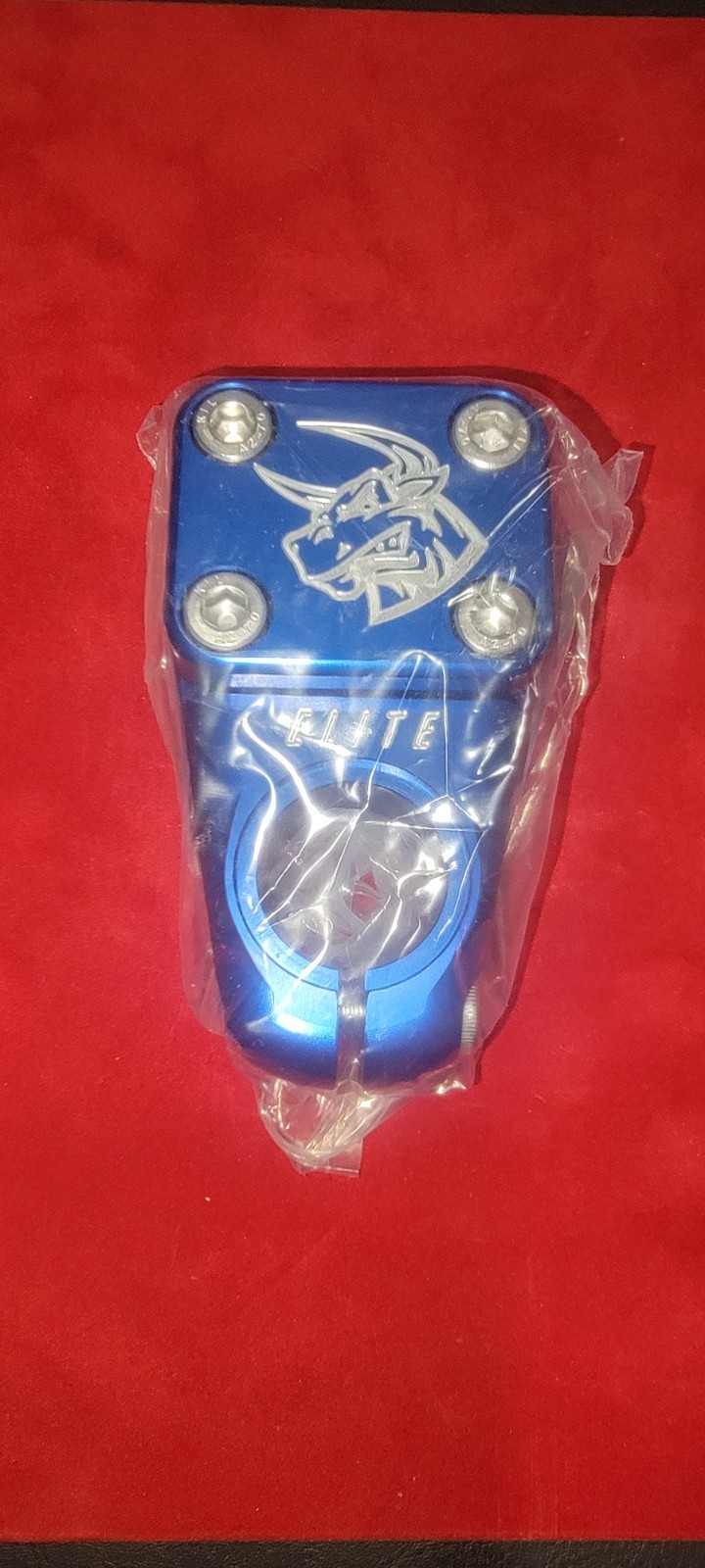 Bullseye 50th Anniversary Elite Mad Bull 53MM Racing Stem Blue
