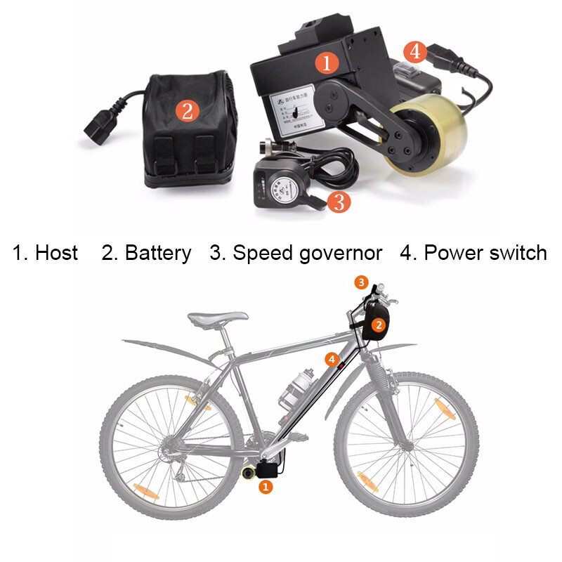 48V 300W Bicycle Booster E-Bike Conversion Kit Mountain Bicycle Speed Governor