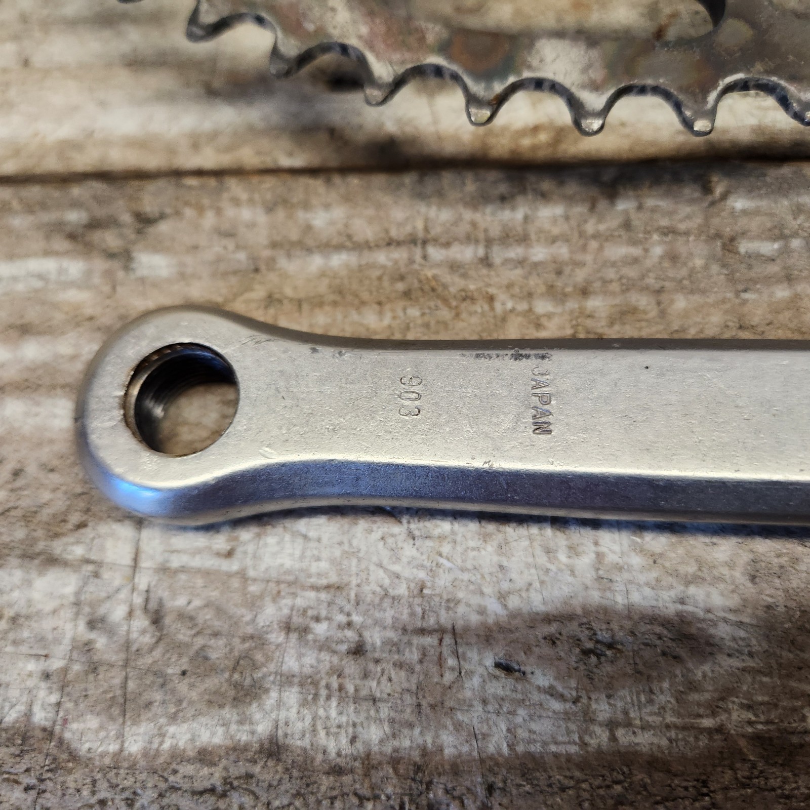 1974 Schwinn Le Tour Crank Set 2x 170mm 52/39 Square Taper JAPAN