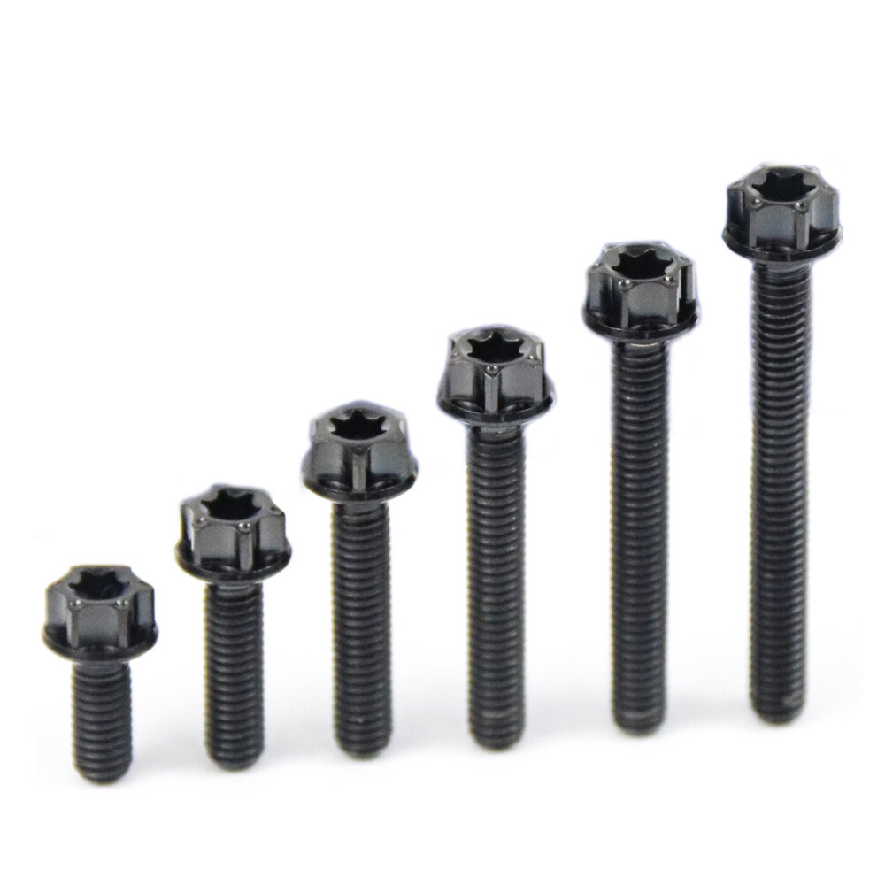 M4x10 15 20 25 30 35mm Titanium Bolts Flange Torx Screws Motorcycle Fastener