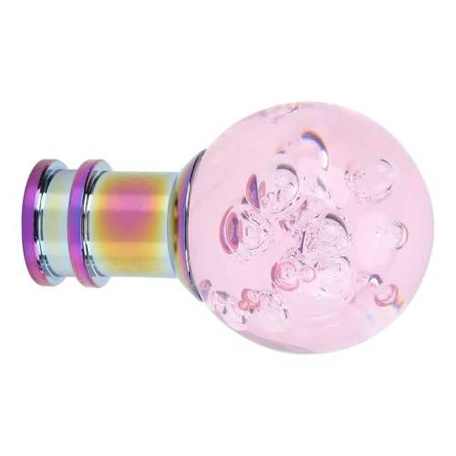 Universal Manual Gear Shift Knob, Crystal Bubble Acrylic Design with 3