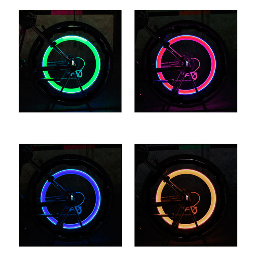 1 INDIVIDUAL LED CAP bike valve stem flashing Light Bicycle Wheel Tire Tyre Car