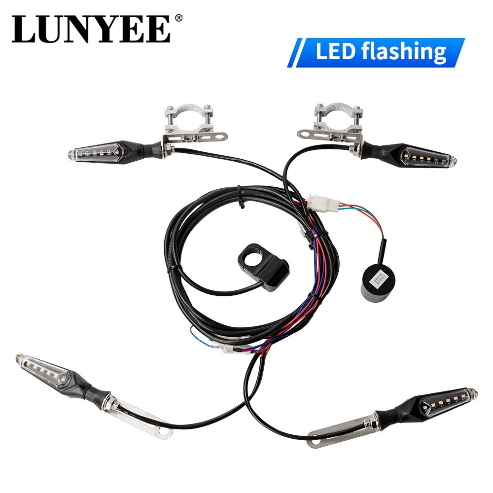 1SET E bike 48V Electric Bicycle Light Set Flashing Dynamic LED Turn Signals Lig