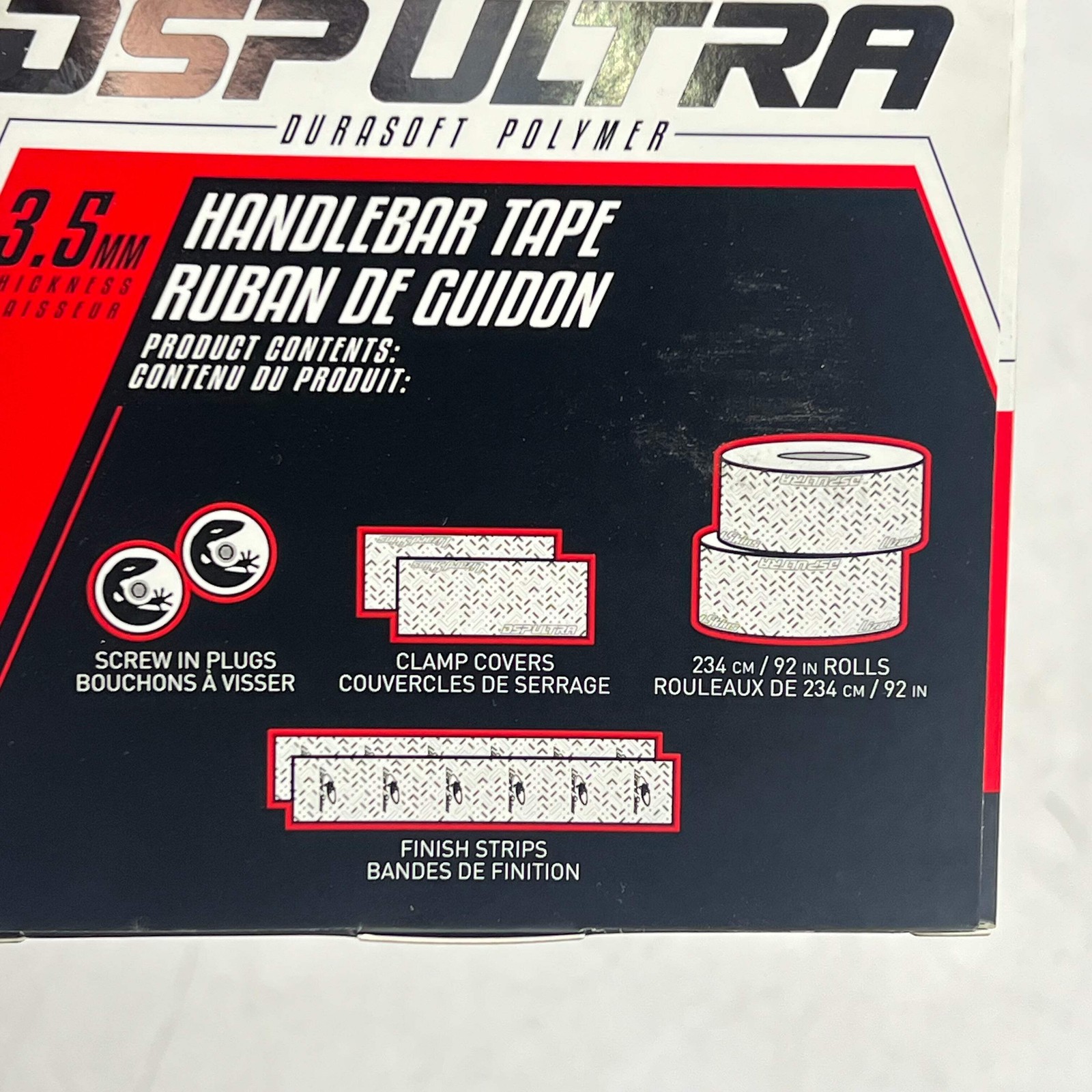 LIZARD SKINS Dsp Ultra Durasoft Polymer Handle Bar Tape 3.5mm Black DSPUCY310
